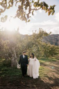 Washington wedding photographer capturing portraits of the bride and groom at The Barn on Hinman in Cashmere, Washington