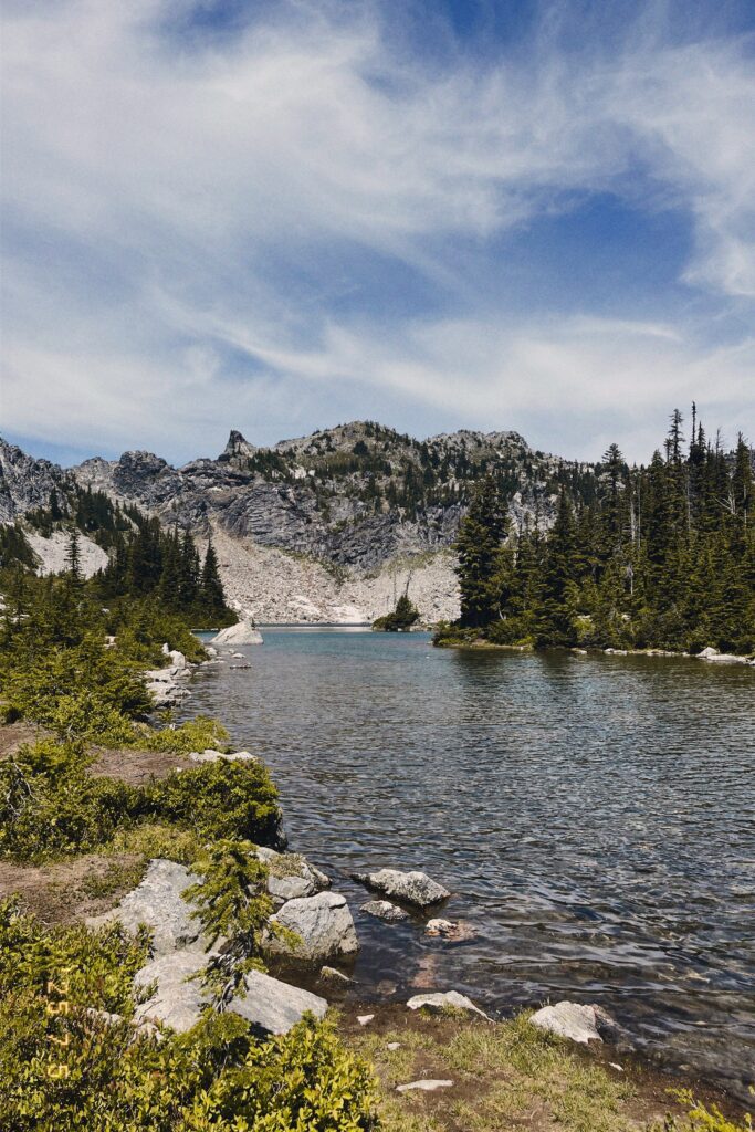 Minotaur Lake on a sunny day