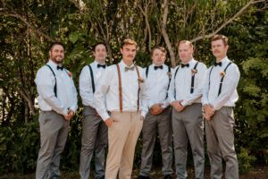Groomsmen at The Barn on Hinman