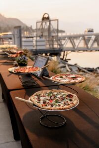 Mama Tina's pizza truck at Lake Chelan wedding