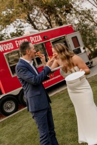 Mama Tina's pizza truck at Lake Chelan wedding