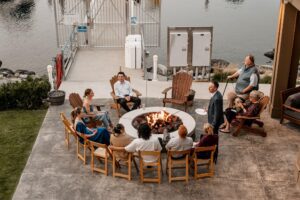 Wedding reception at Sunset Marina